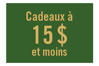 15 $ et moins