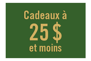 25 $ et moins